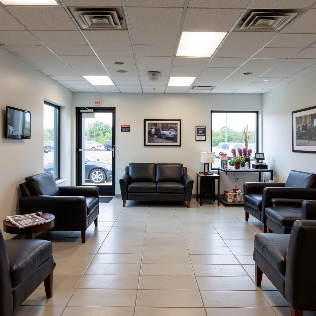 Modern Car Service Waiting Area