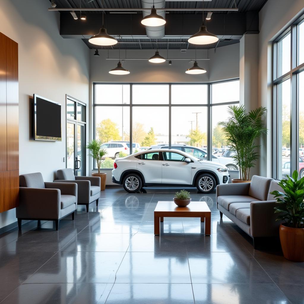 Modern Car Service Waiting Area