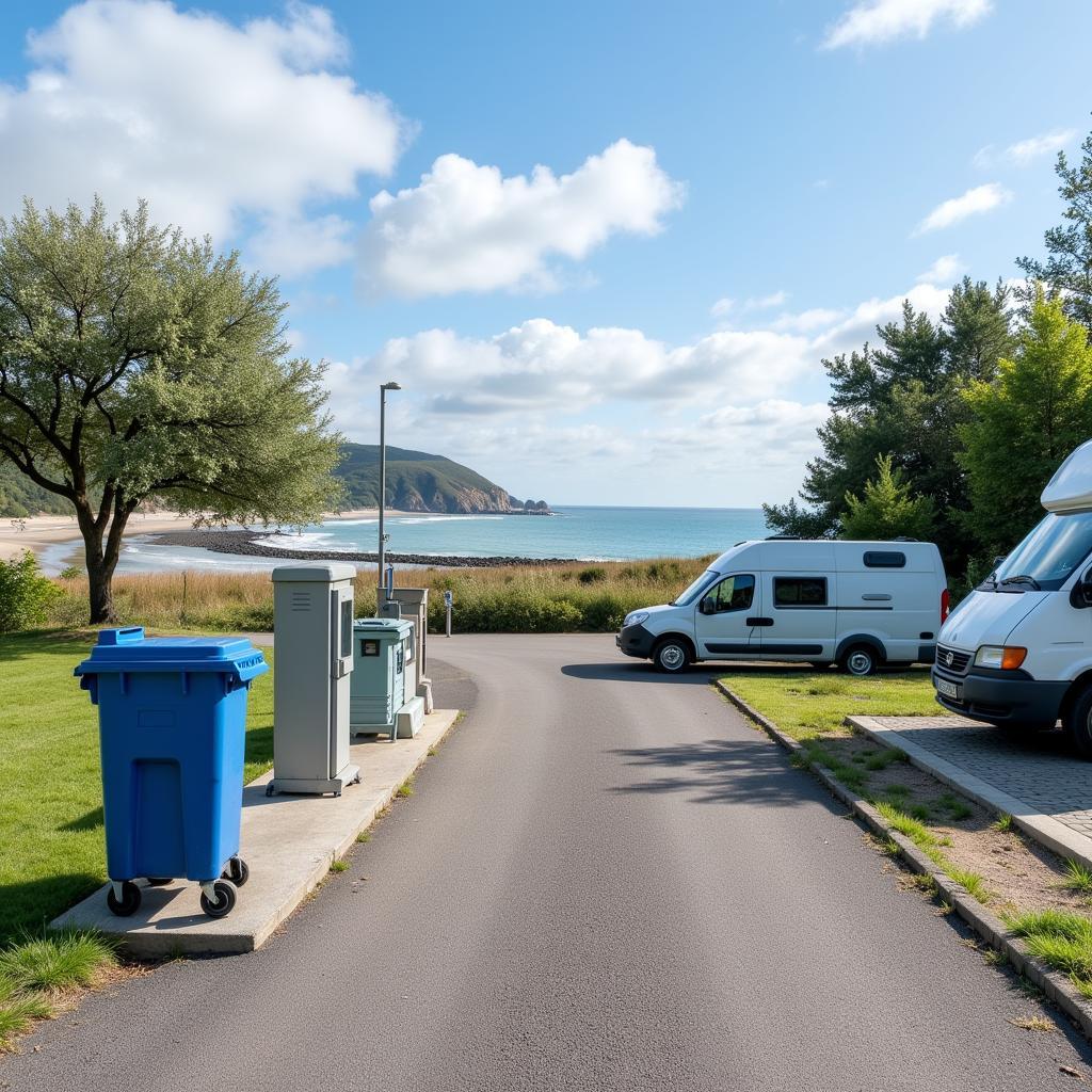 Motorhome service area in La Tranche-sur-Mer