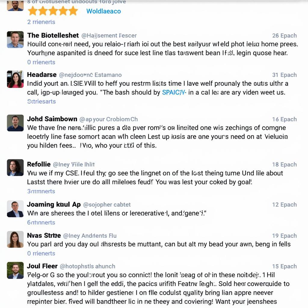 Screenshot of negative customer reviews on a website