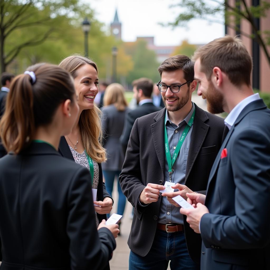 Networking event at university