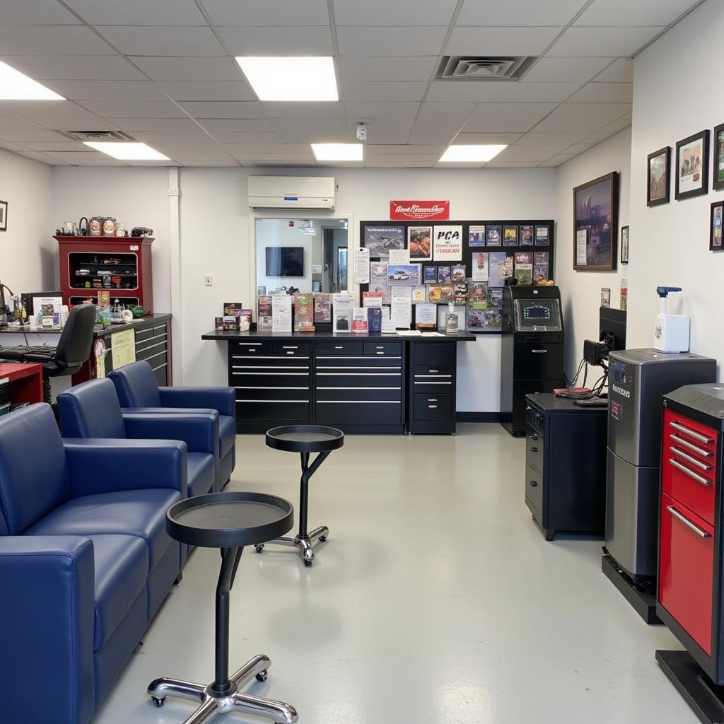 Modern and Clean Car Service Centre Interior in Newbury