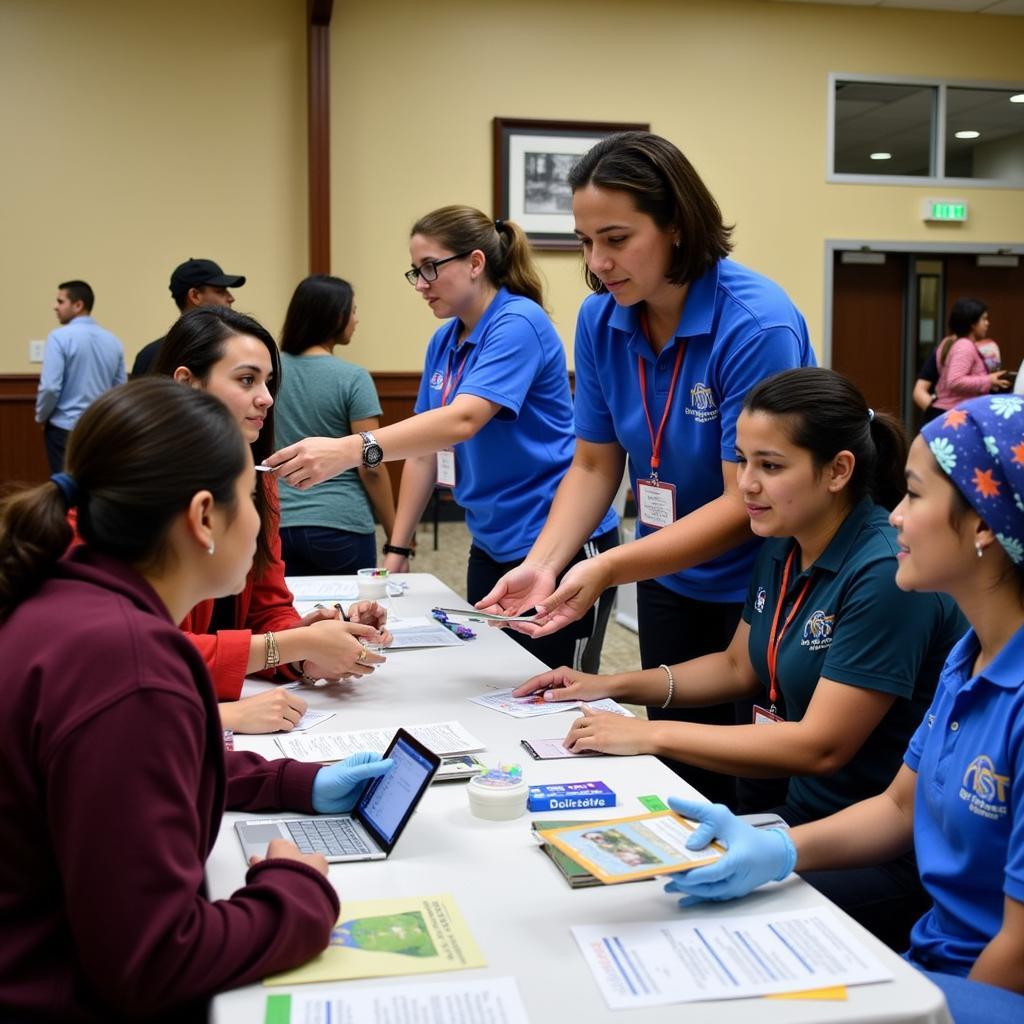 NJMS Students Participating in Community Health Outreach