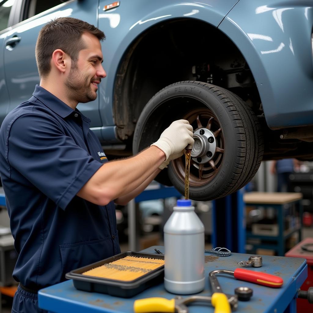 Car service oil change