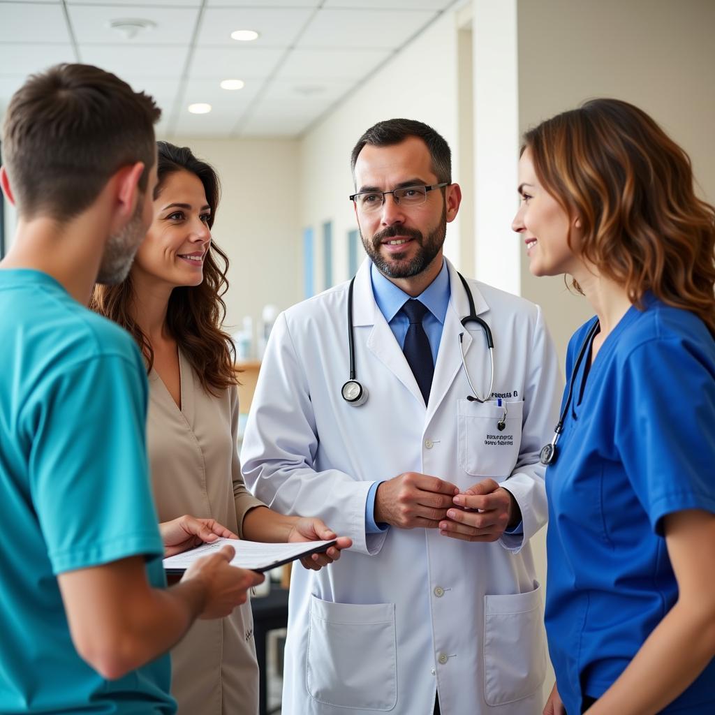 Palliative Care Team Meeting with Family