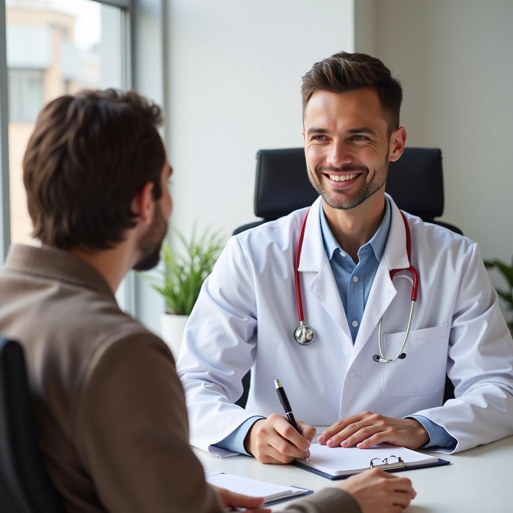 Doctor and Patient Discussing Treatment Plan