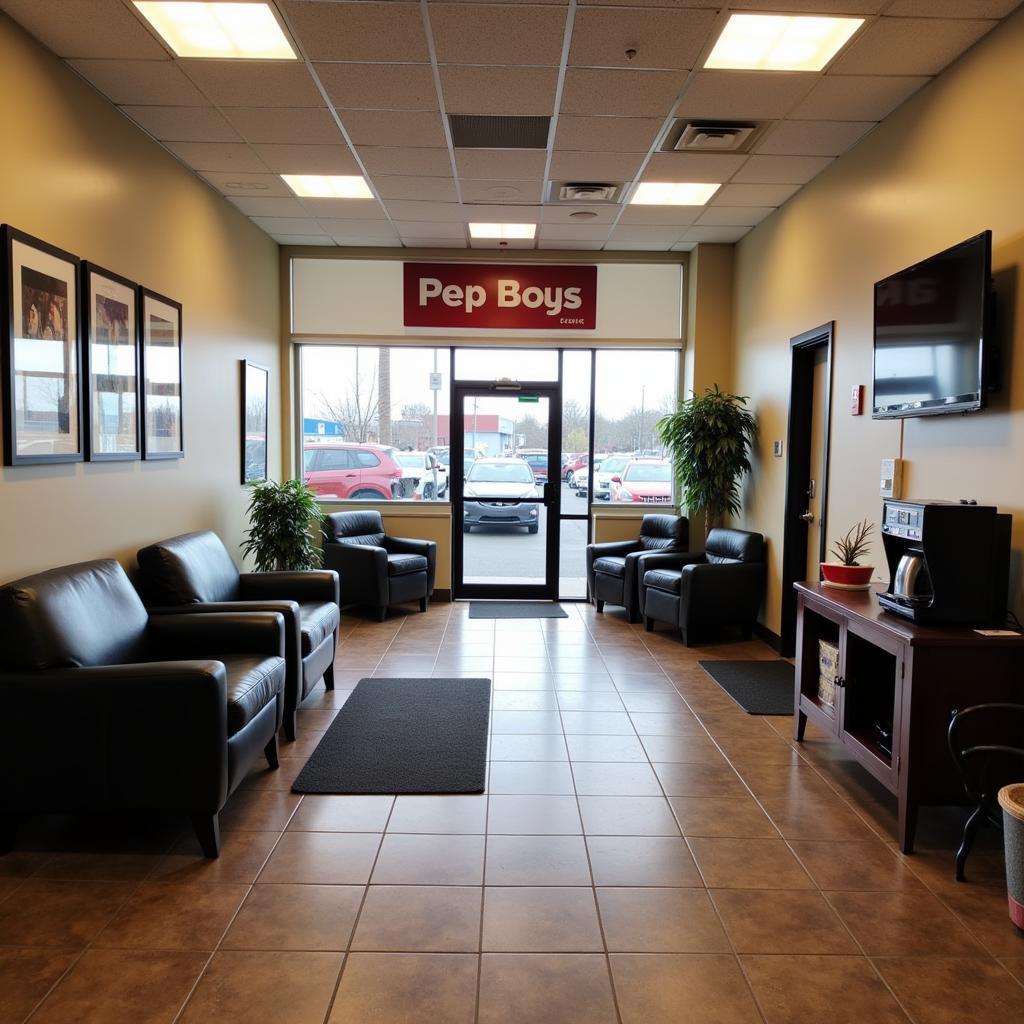 Comfortable Waiting Area at Pep Boys