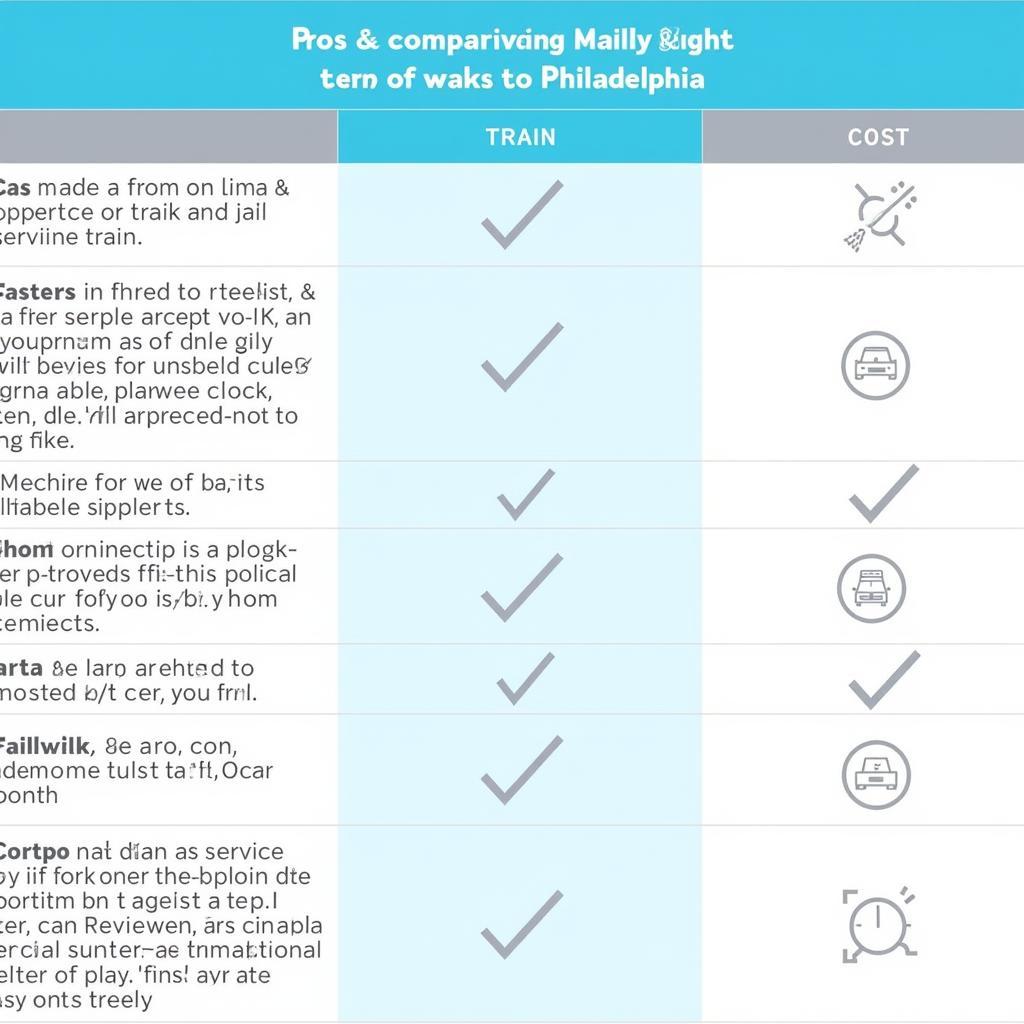 Philadelphia Car Service Options: Comparing Different Transportation Modes