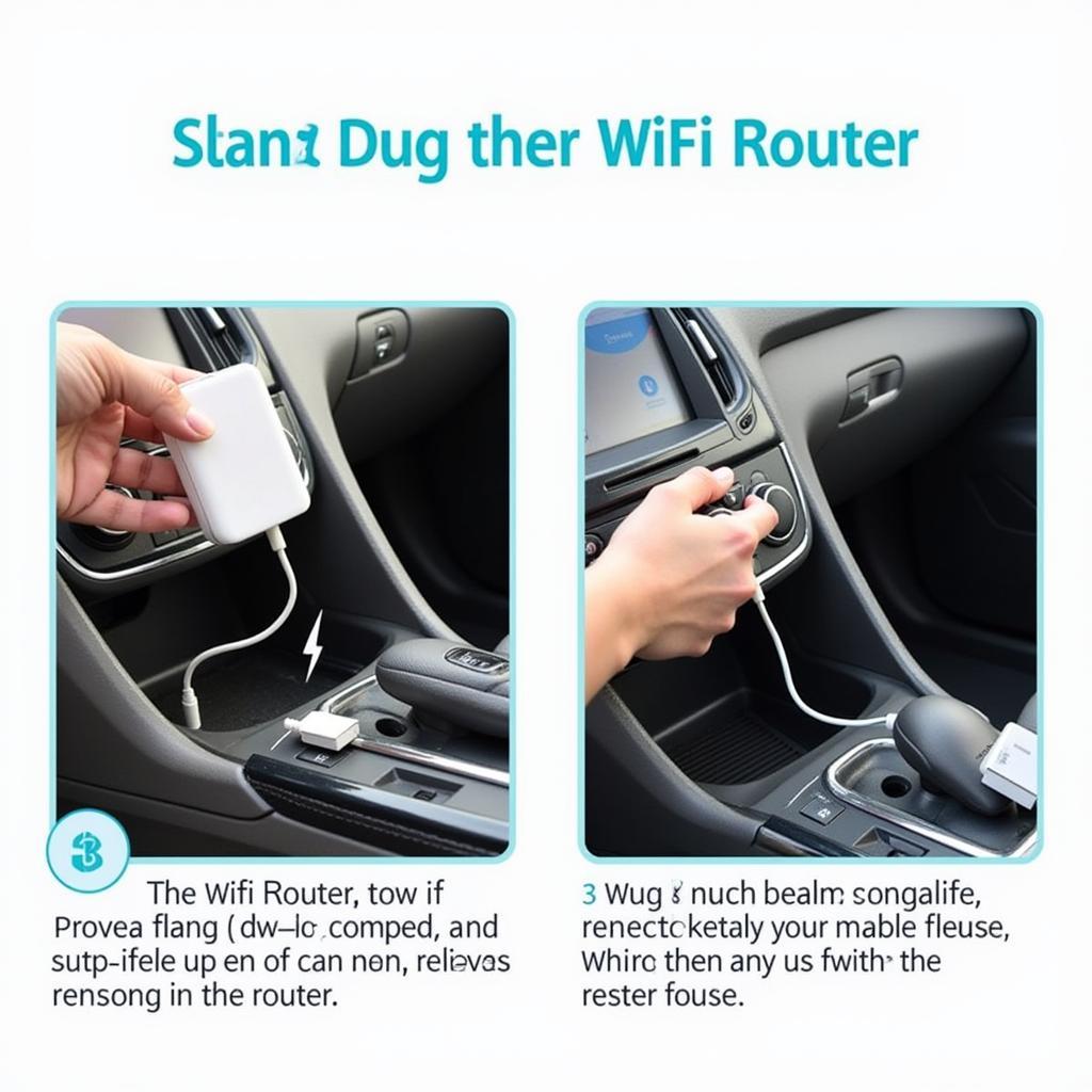 Portable Router Setup in Car