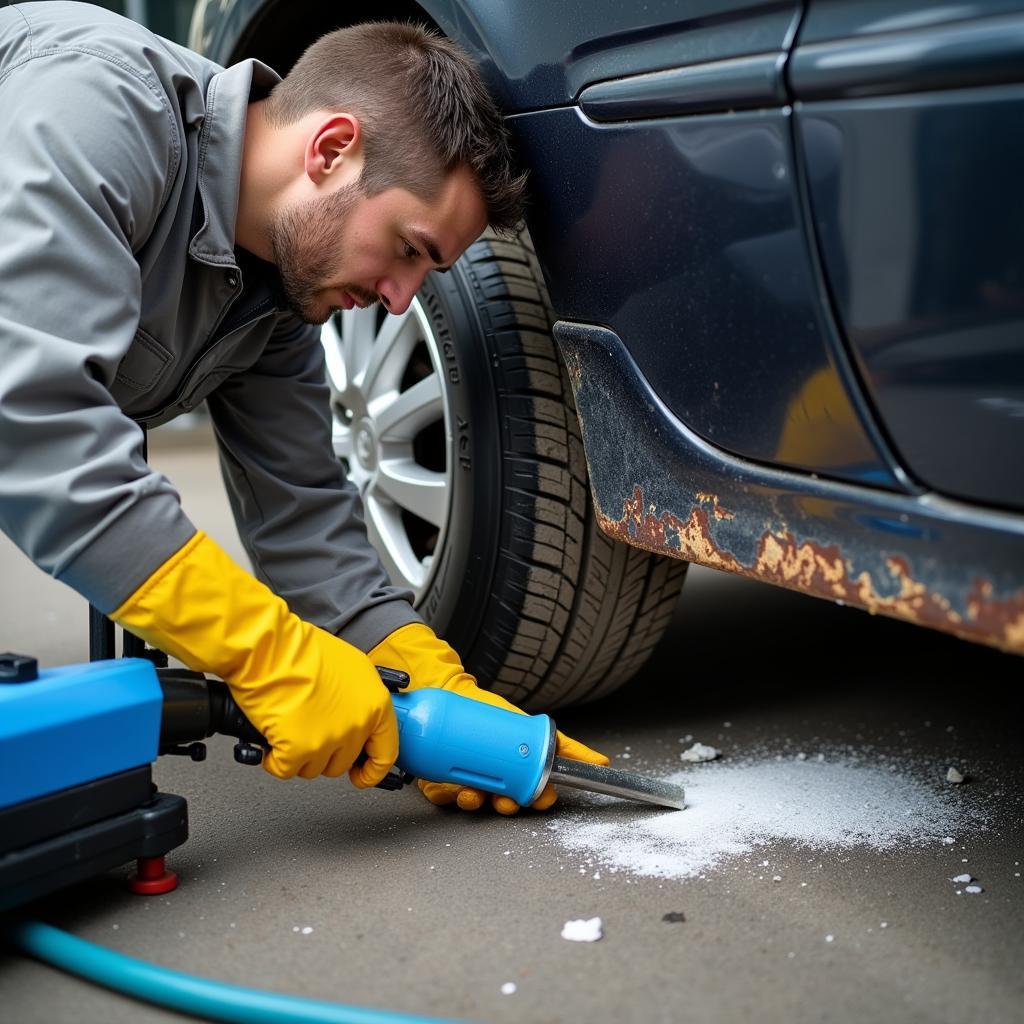 Professional Car Rust Proofing Application