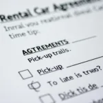 Rental Car Agreement Details