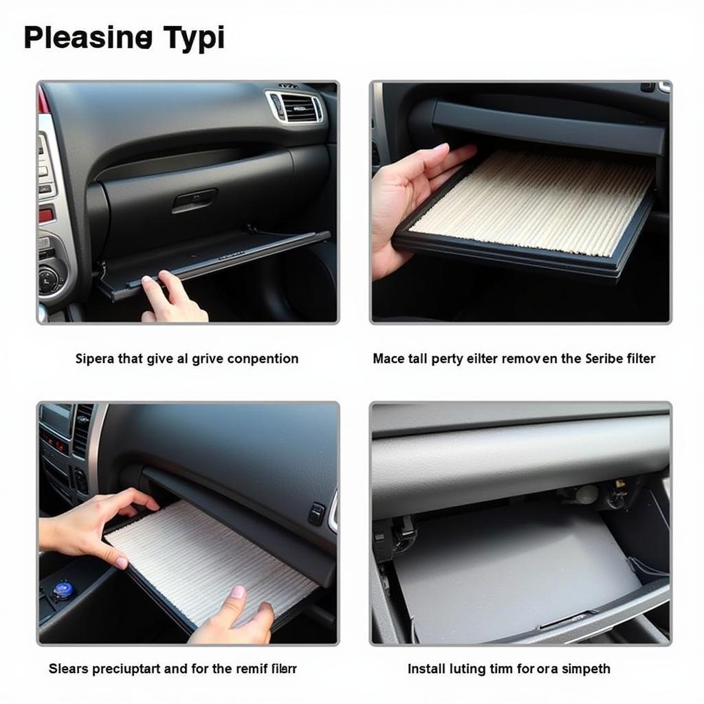 Replacing the cabin air filter in a Nissan Sentra