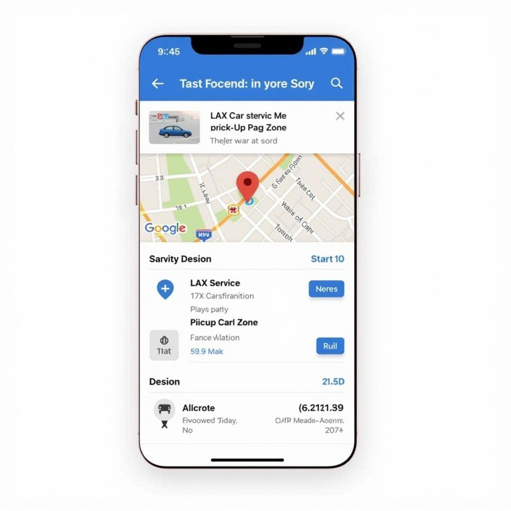 Ride-hailing app screenshot