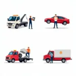 Roadside Assistance Services: Towing, Jumpstart, Tire Change, Fuel Delivery, Lockout Service