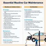 Routine car maintenance checklist image