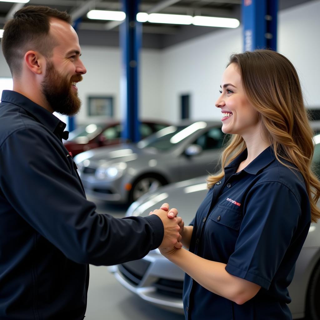 Customer and Mechanic