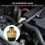 Car AC Schrader Valve Location