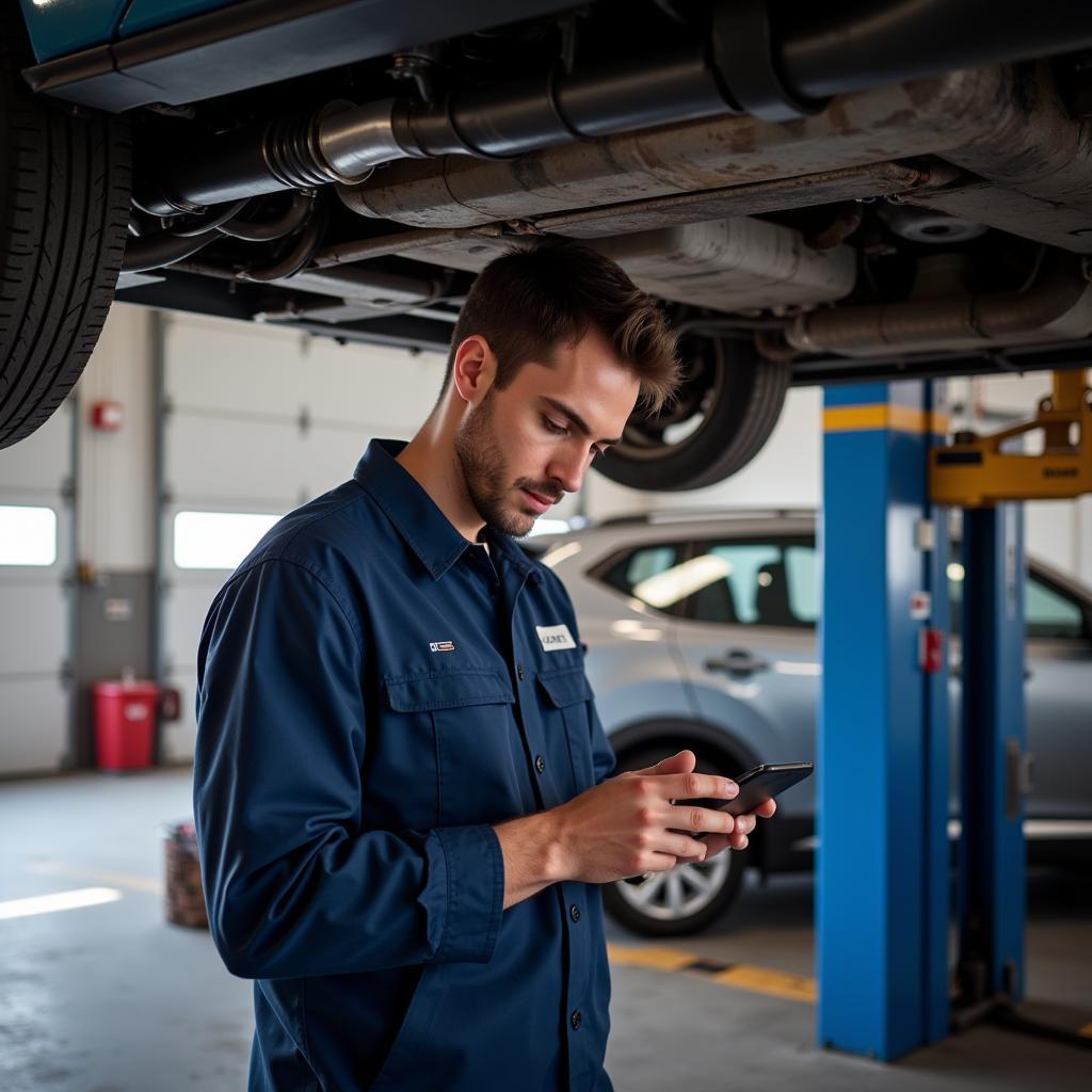 Skilled Mechanic Performing Car Service in Seaside Heights