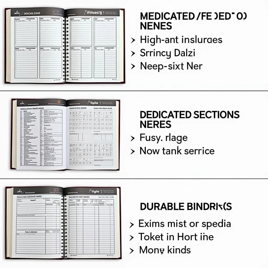 Comparing service book features