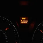 Car Dashboard Showing Service Stabilitrak Warning Light