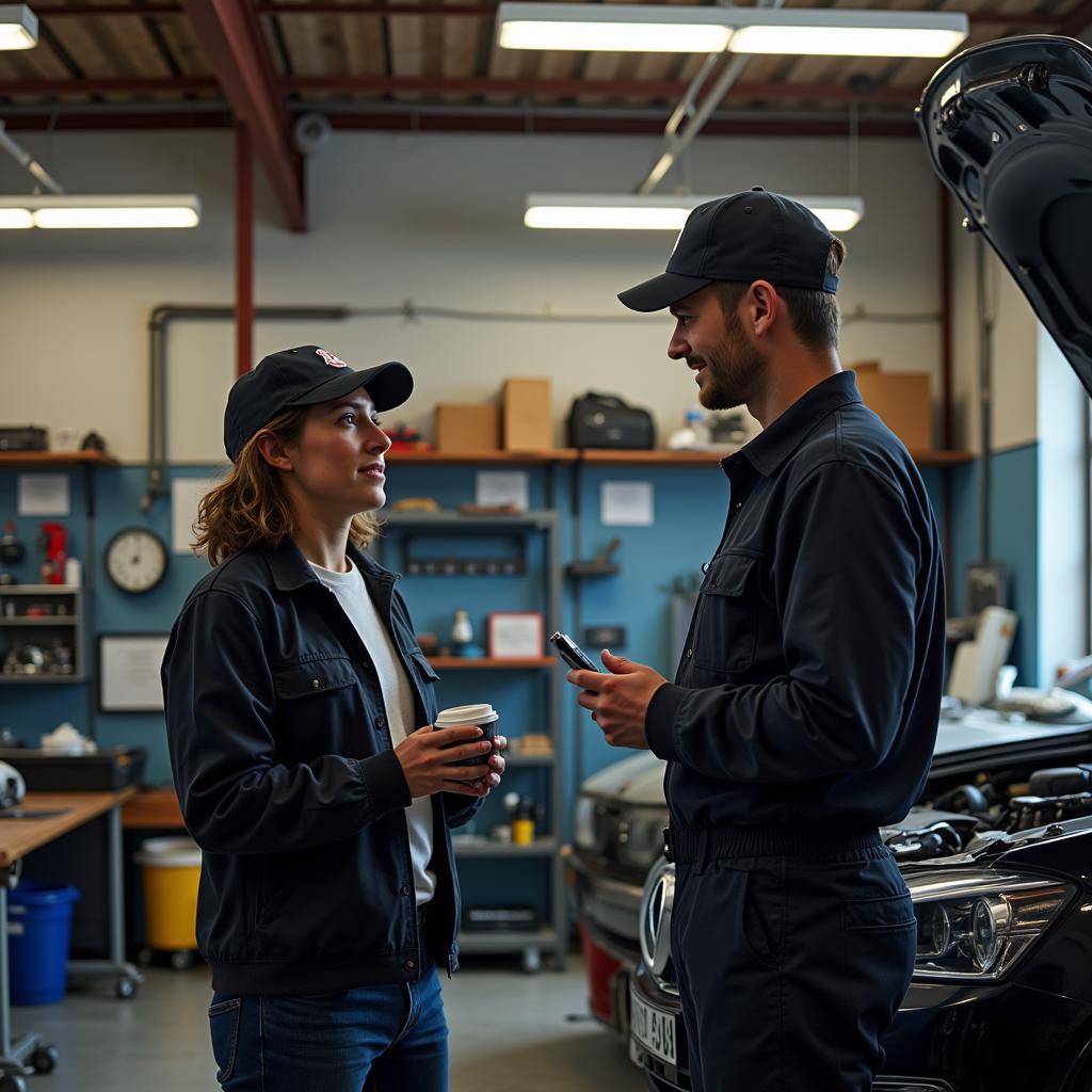 Independent car repair shop with a welcoming atmosphere