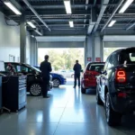 Modern car service centre in Southport