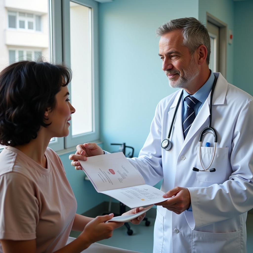 Specialist Doctor Examining Patient