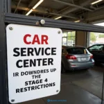 Car service restrictions during stage 4