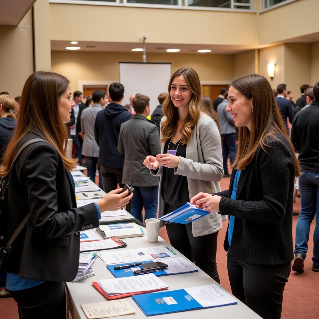 Students Attending Career Fair