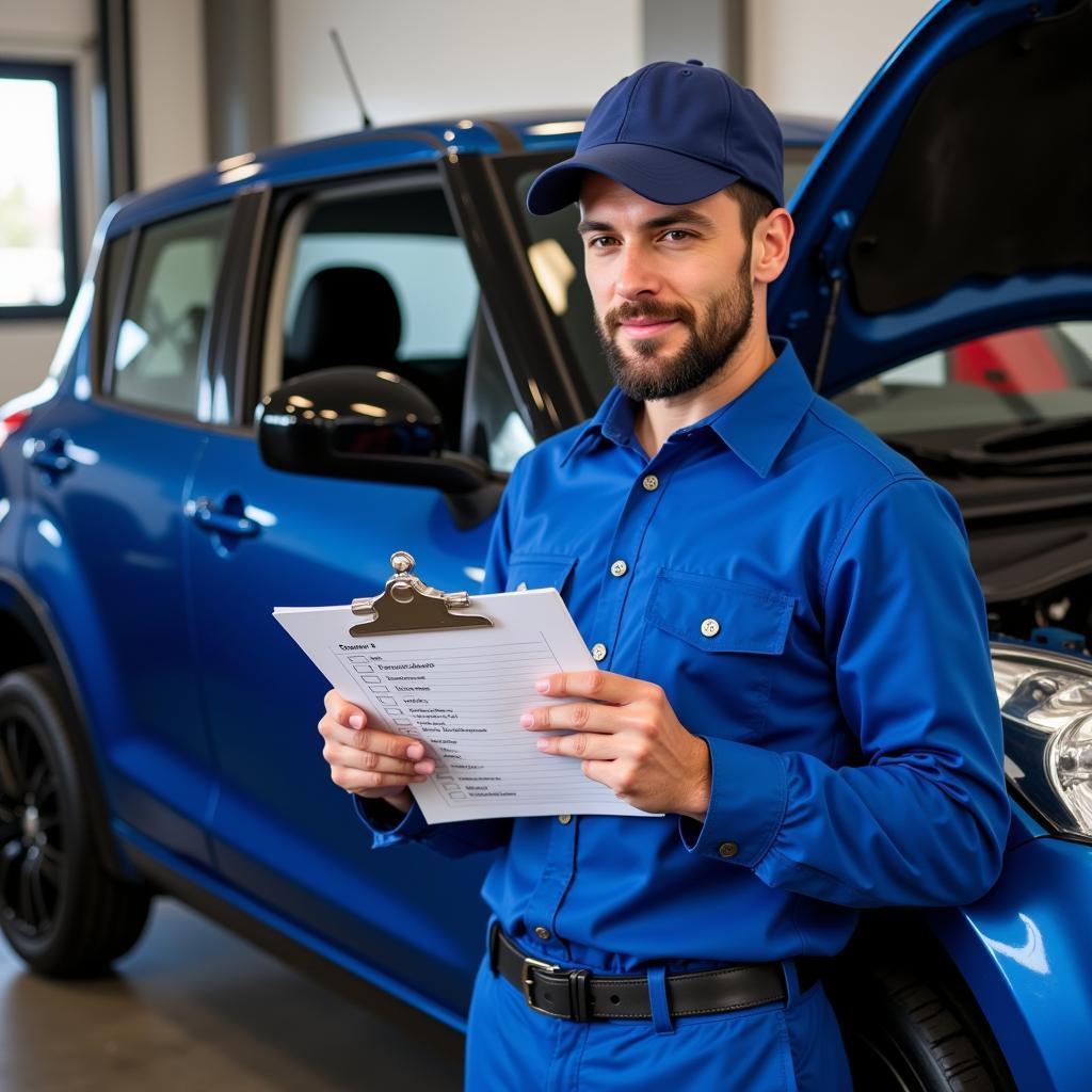 suzuki swift sport car service checklist