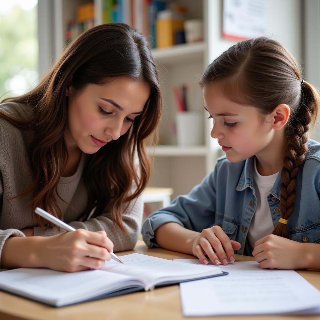 Teacher Providing Individualized Support