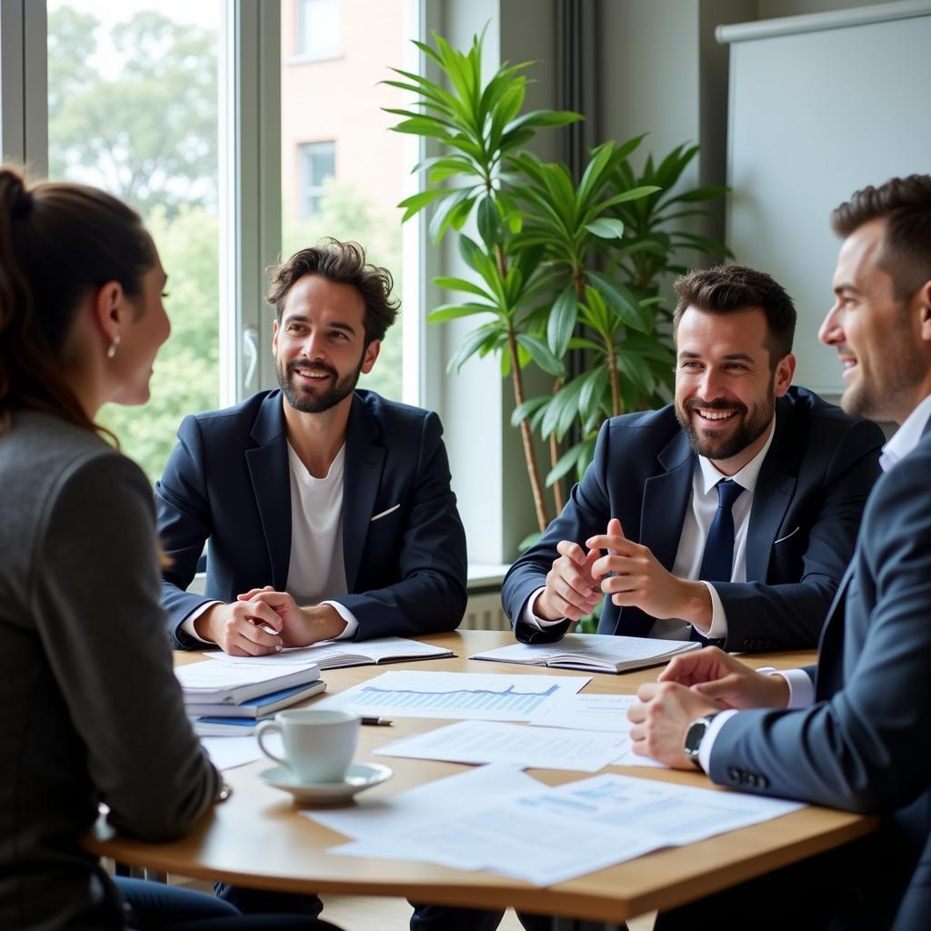 Team of Financial Professionals in a Meeting