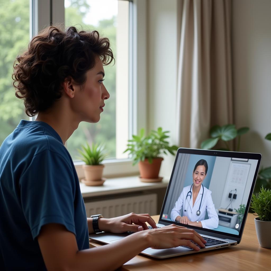 Telehealth Consultation in Remote Area