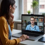 Telehealth Therapy Session for Schizophrenia Patient