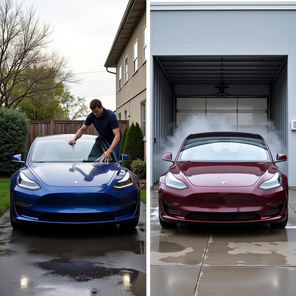 Tesla Car Wash Options