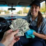 Tipping at a Full-Service Car Wash