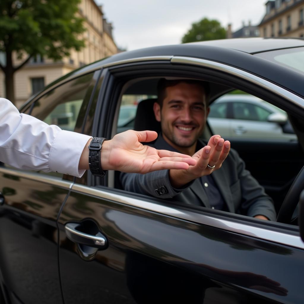 Tipping a Car Service Driver in Paris