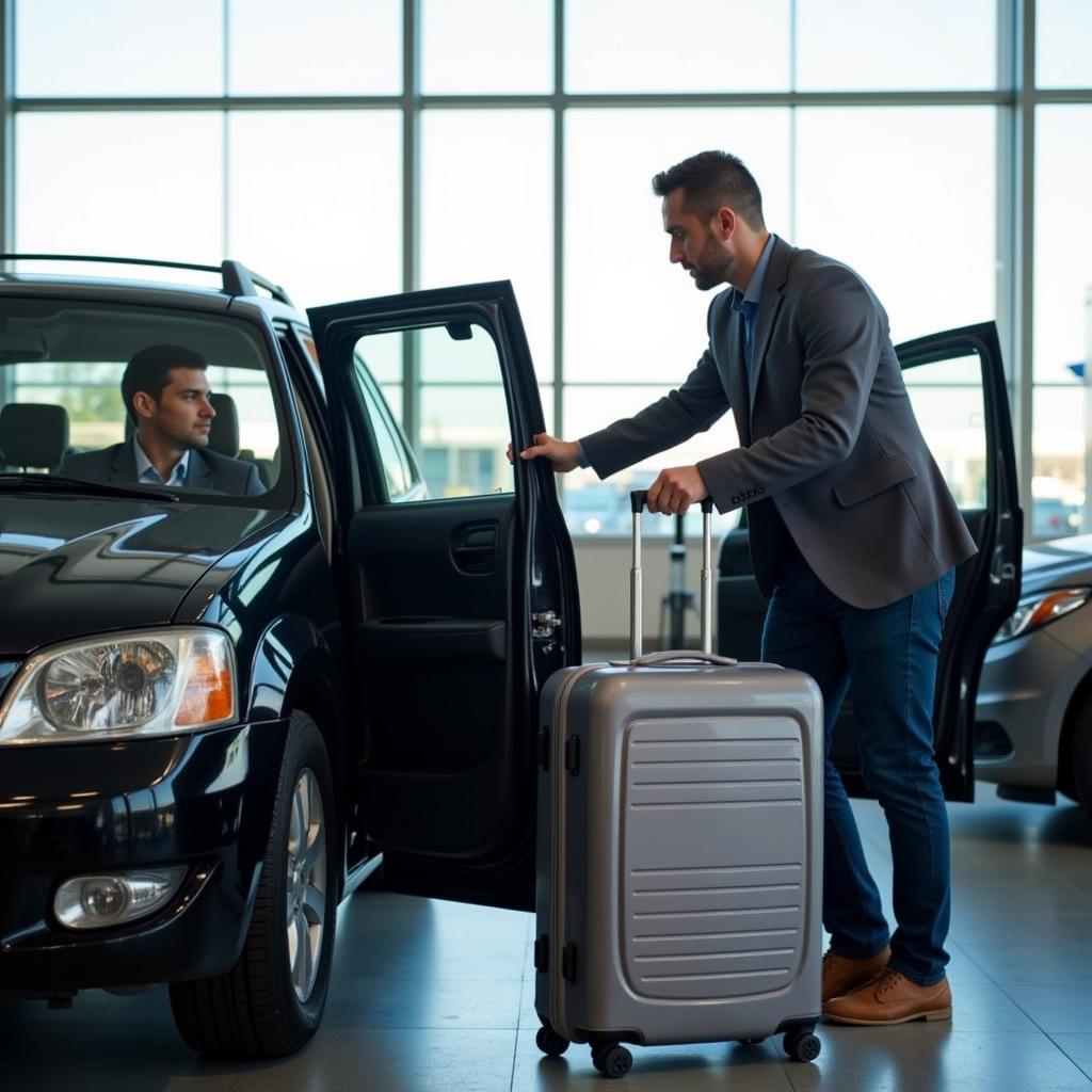 Tipping a car service at the airport in NYC