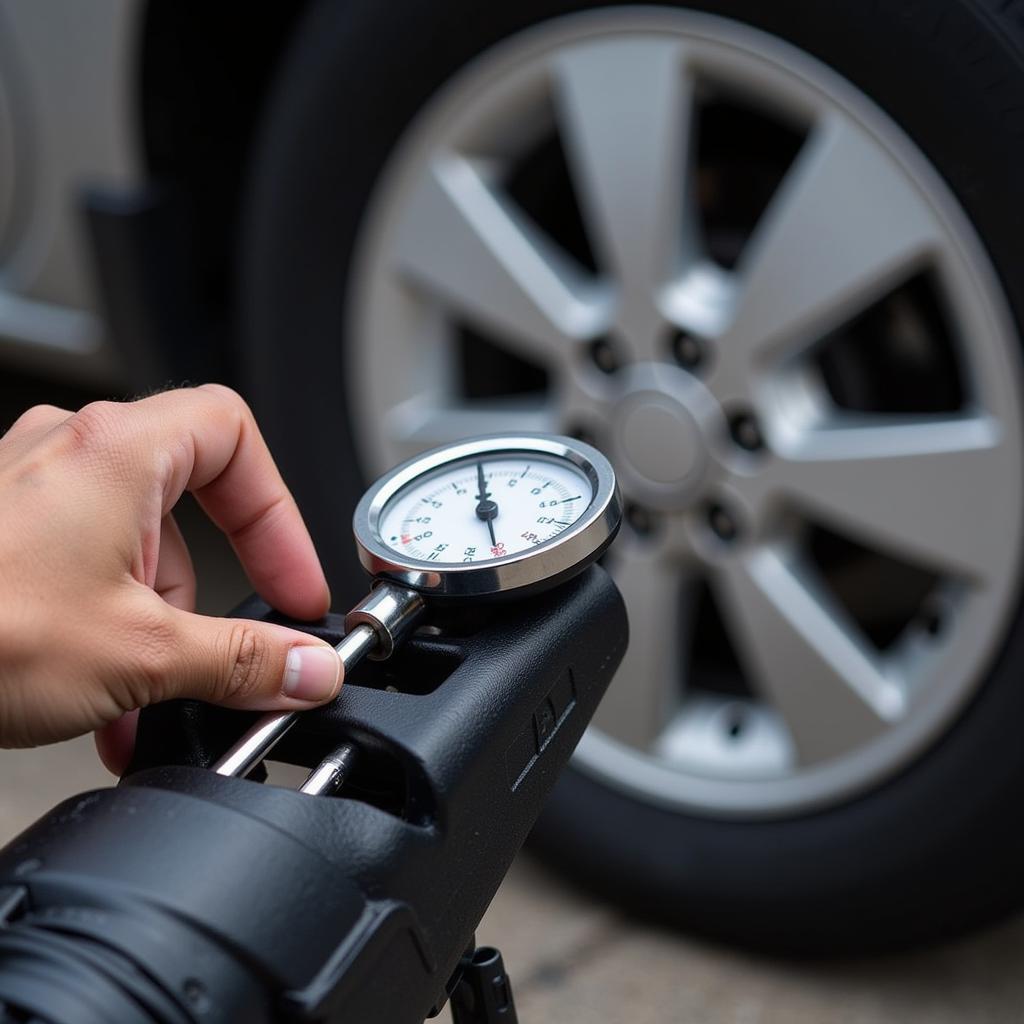 Checking Tire Pressure and Tread Depth