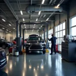 Toyota and Lexus Dealership Service Bay