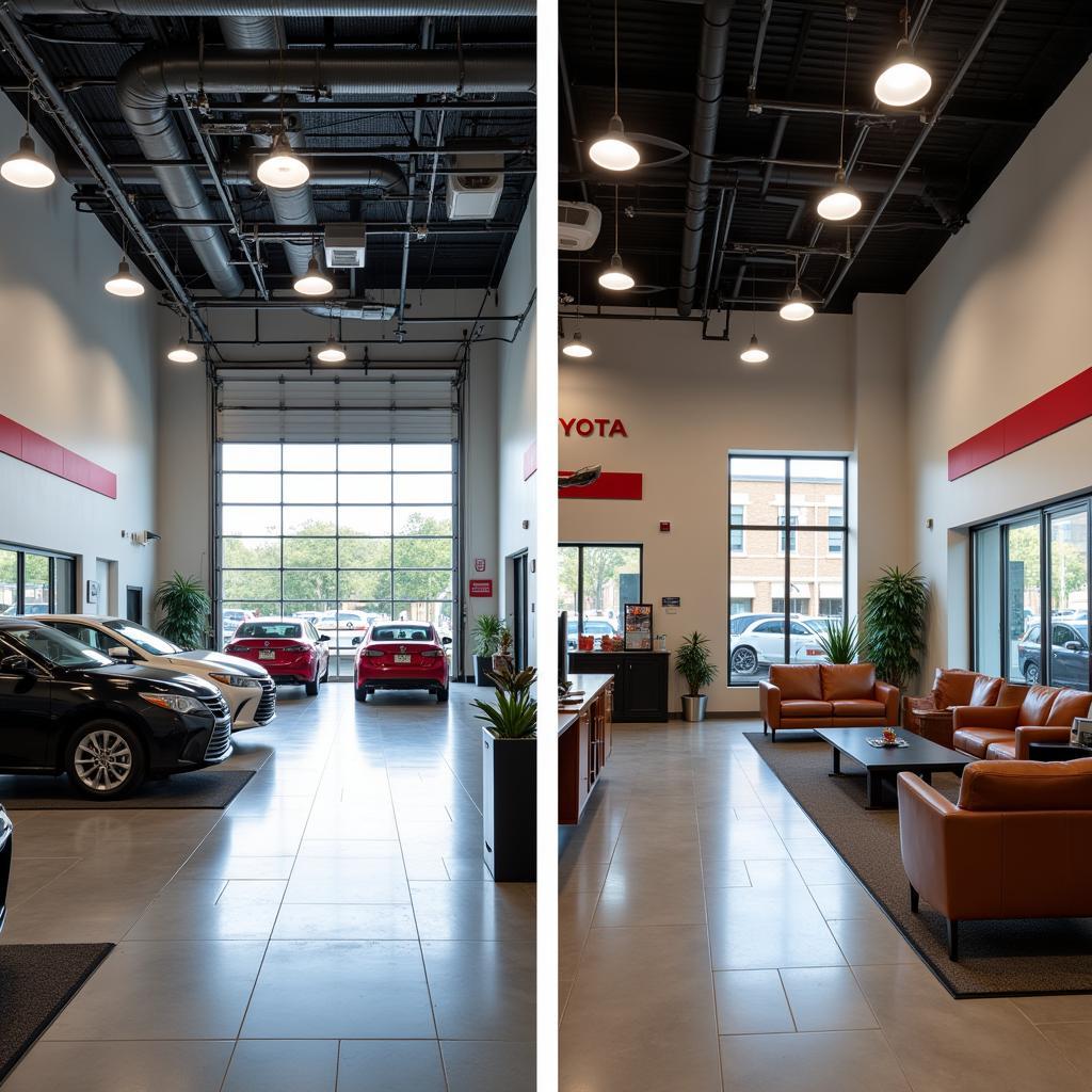 Toyota and Lexus Service Center Comparison