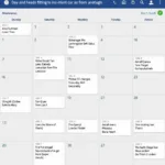 Tracking car maintenance schedule on a calendar