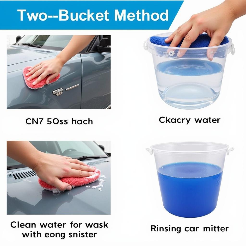 Demonstrating the Two-Bucket Car Wash Method