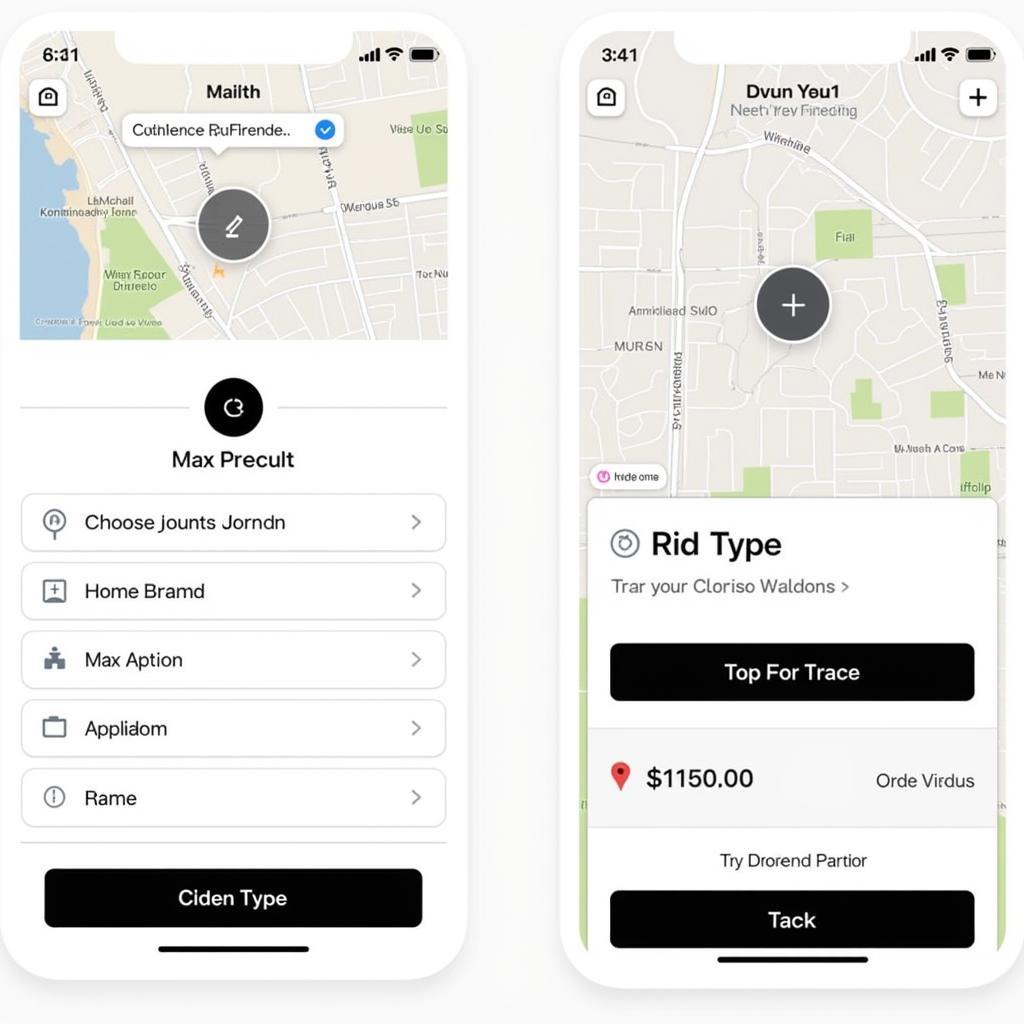 Uber App Interface