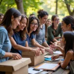 UC Berkeley Students Volunteering