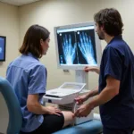 Urgent care radiology services in progress