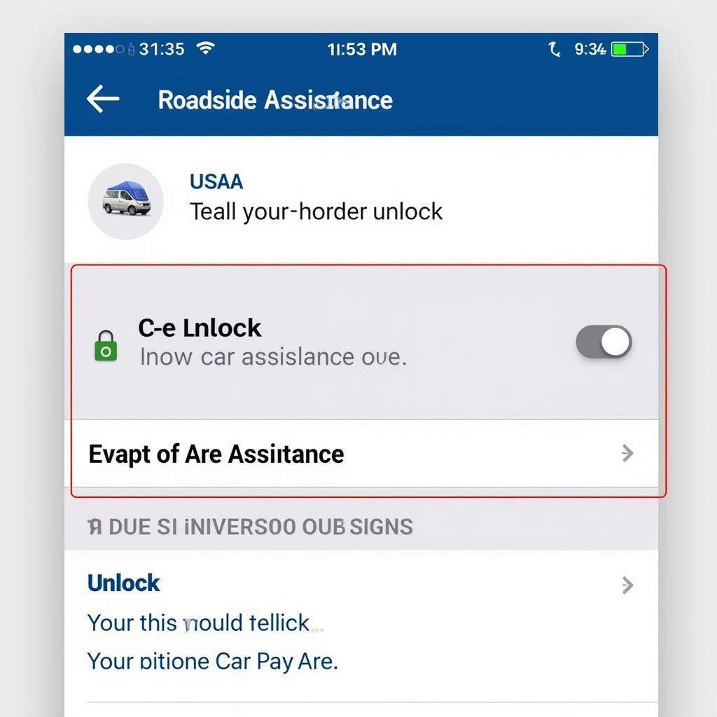 USAA Mobile App Roadside Assistance