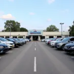 St. Louis used car dealership lot with a variety of makes and models