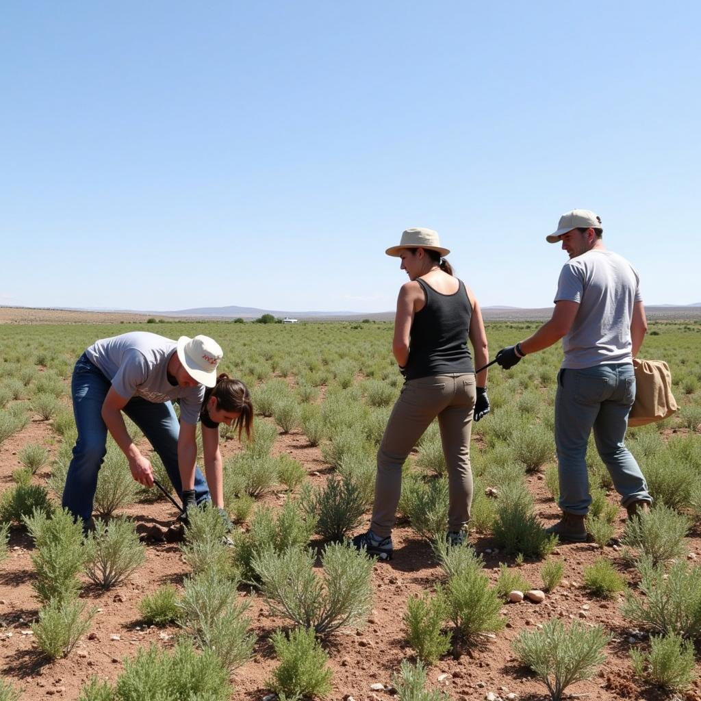 USFWS Team Conducting Sagebrush Restoration 