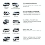 Different Van Types for Shuttle Service